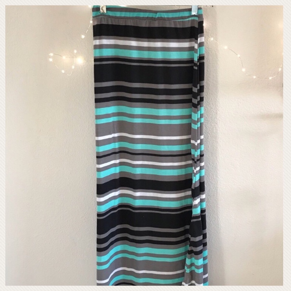 Striped Maxi Skirt
